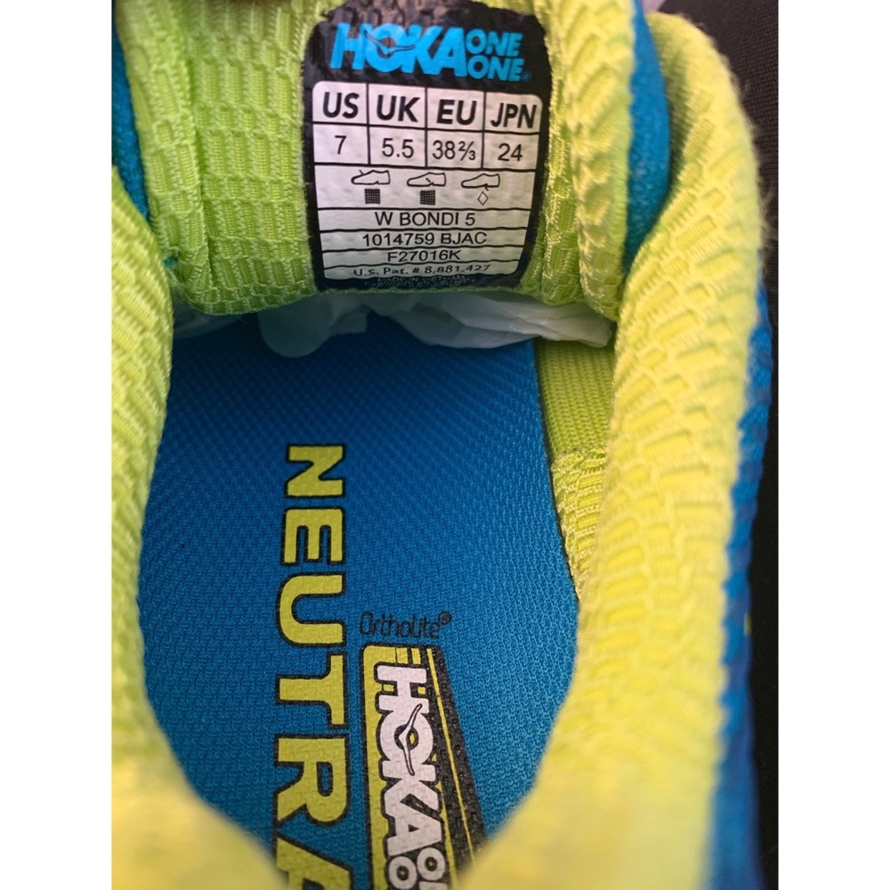 Hoka Bondi One One 5 Size 7 Running Shoe - Picture 7 of 7